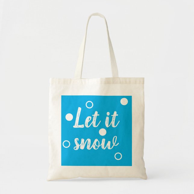 Let it snow tygkasse (Framsidan)