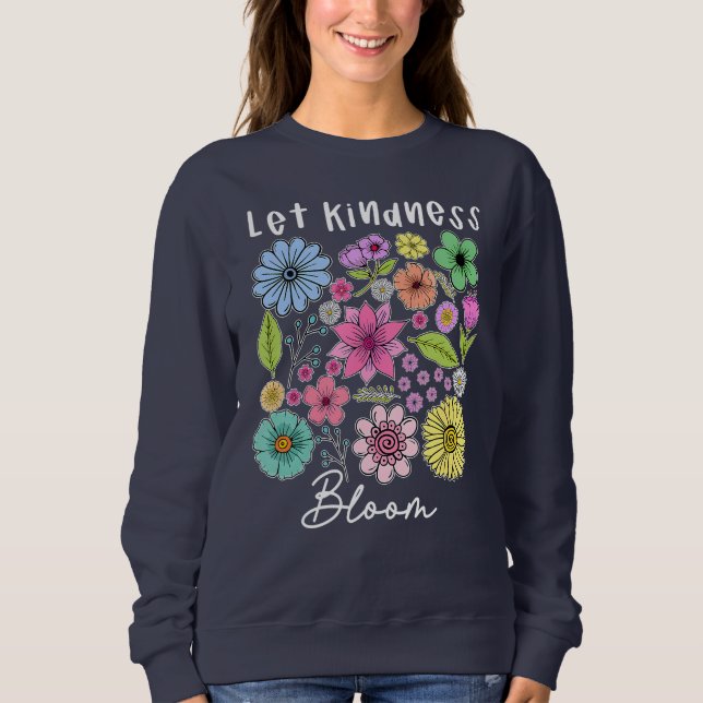 Let kindness bloom.  t shirt (Framsida)