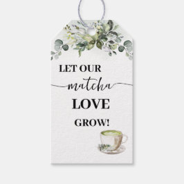 Let Love Grow Plant Gift Eucalyptus Matcha Favor Presentetikett