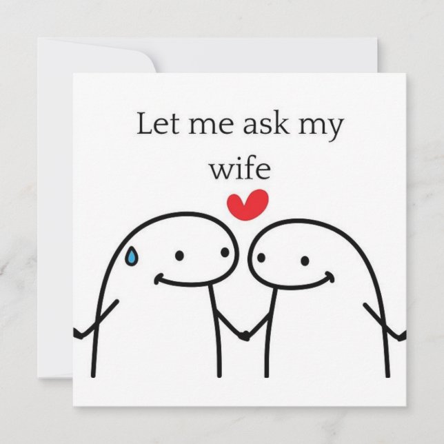 Let me Ask My Wife  Inbjudningar (Framsida)