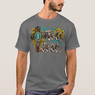 Let Me Tell You About My Jesus Leopard Sunflower C T Shirt