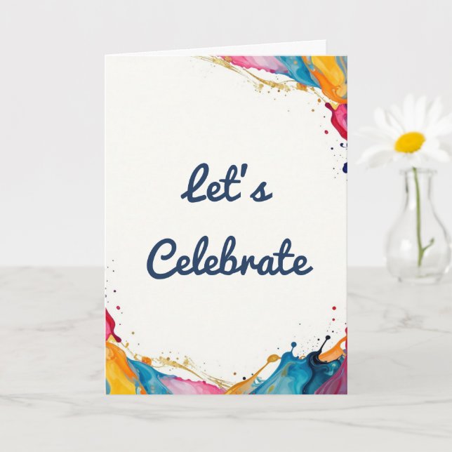 Let’s Celebrate Greeting Card  Kort (Liten växt)