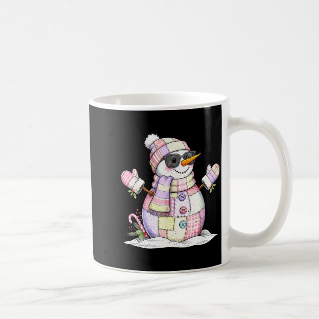 Let’s Chill Snowman Christmas Coffee Cute Holiday  Kaffemugg (Höger)