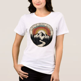 Let’s Get Lost Retro Mountain Adventure Outdoor T Shirt