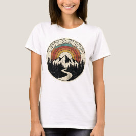 Let’s Get Lost Retro Mountain Adventure Outdoor T Shirt