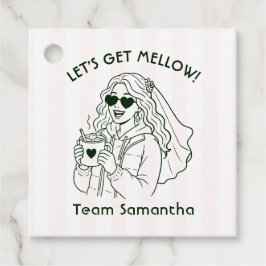 Let’s Get Mellow Camp Bride Bachelorette Weekend Gåvor Etiketter