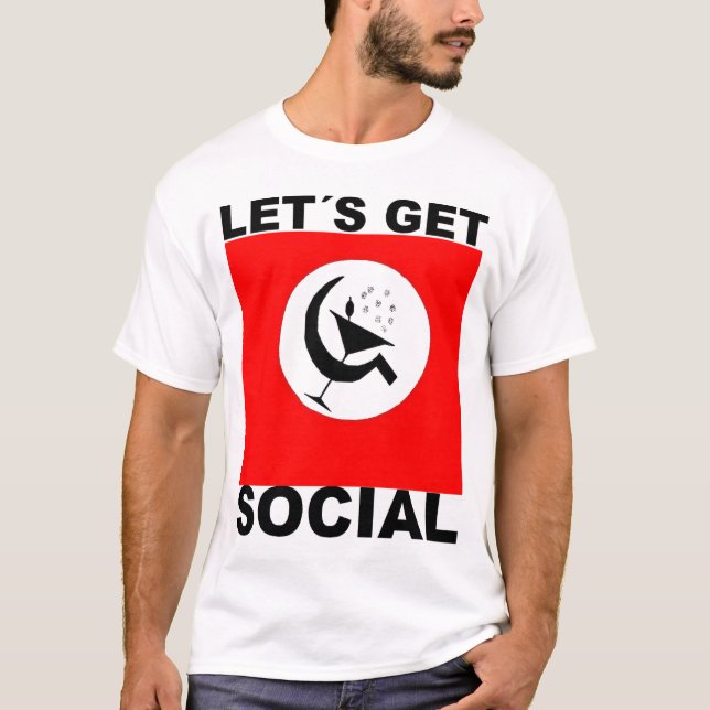 Let´s Get Social Tee Shirt (Framsida)