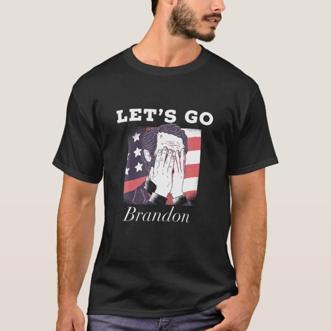 Let S Go Brandon Konservativ US T Shirt (Framsida)