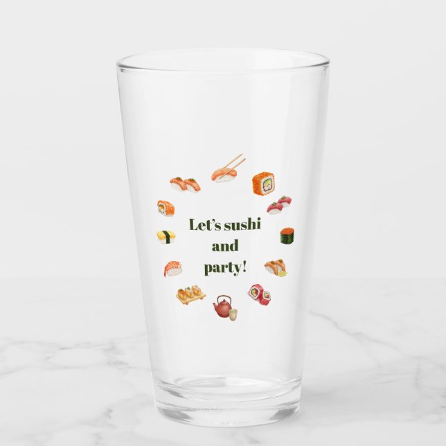 Let’s Roll into Fun! Sushi  Glaskopp (Framsida)