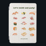 Let’s sushi and party!  iPad mini skydd<br><div class="desc">Add a playful touch of Japan to your next celebration or everyday life with this vibrant sushi-themed design. Created by a Japanese artist who graduated from an art university in Kyoto, this piece beautifully blends authentic cultural elements with modern charm. From nigiri to maki, each sushi piece is hand-illustrated in...</div>