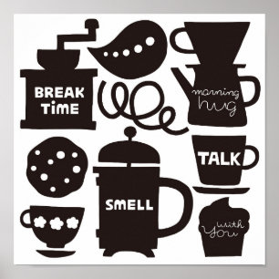 LET SAMMANTRÄDE FÖR KAFFE POSTER