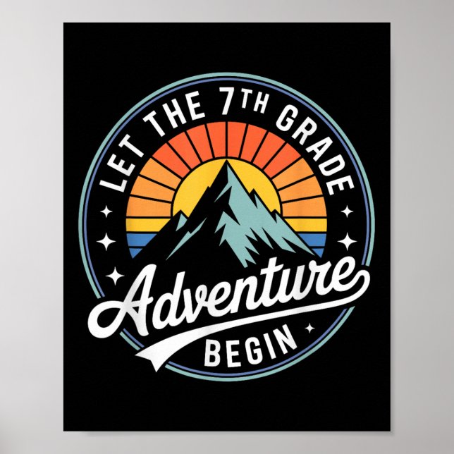 Let The 7th Grade Adventure Begin Back To School S Poster (Framsidan)