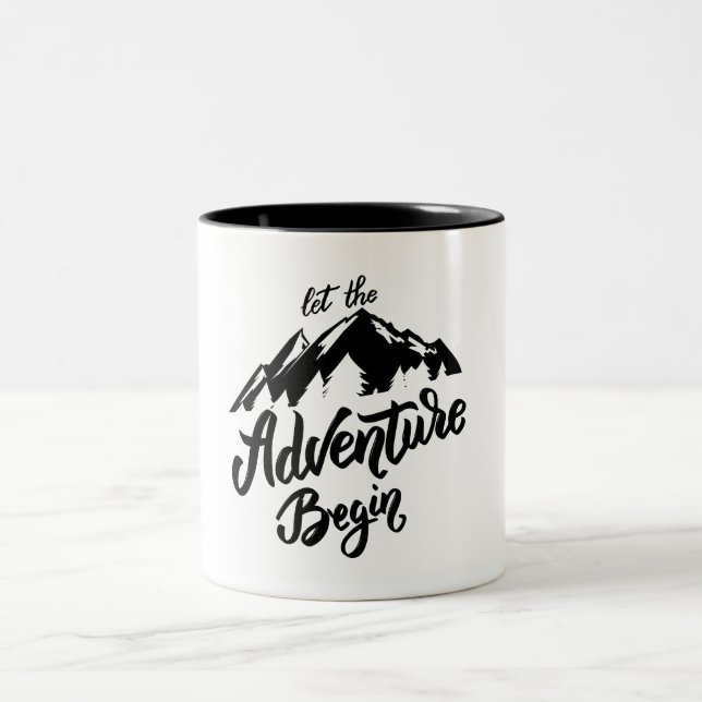 let the adventure begin  Två-Tonad mugg (Center)
