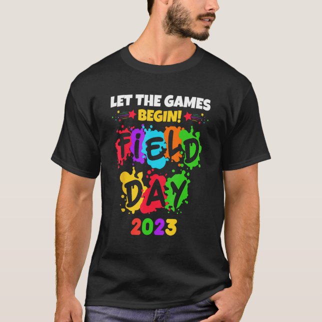 let the games begin field day 2023 kids boys girls t shirt (Framsida)