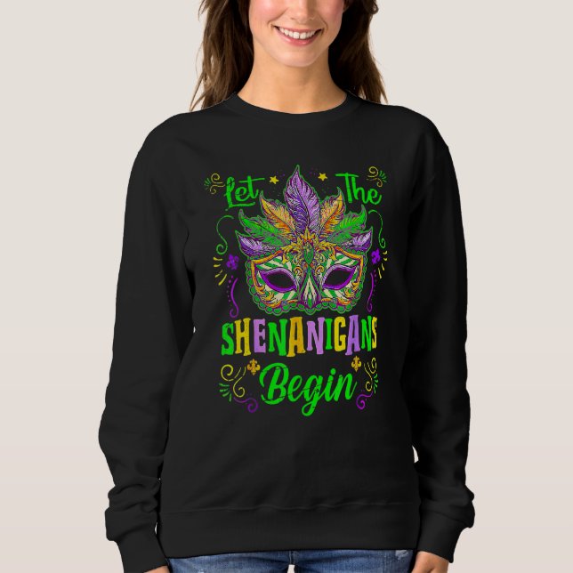 Let The Shenanigans Begin Cool Mardi Gras 2023 Wom T Shirt (Framsida)