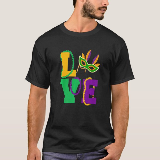 Let The Shenanigans begin Mardi Gras love y'all Pr T Shirt (Framsida)