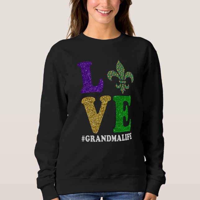 Let The Shenanigans begin Mardi Gras y'all grandma T Shirt (Framsida)
