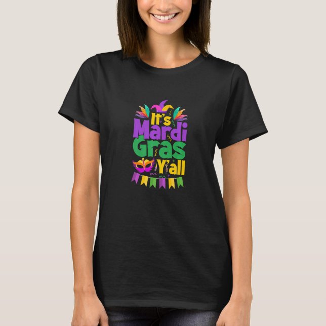Let The Shenanigans begin Mardi Gras y'all Premium T Shirt (Framsida)