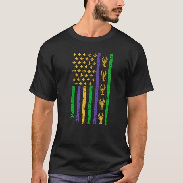 Let The Shenanigans begin Mardi Gras y'all us usa  T Shirt (Framsida)