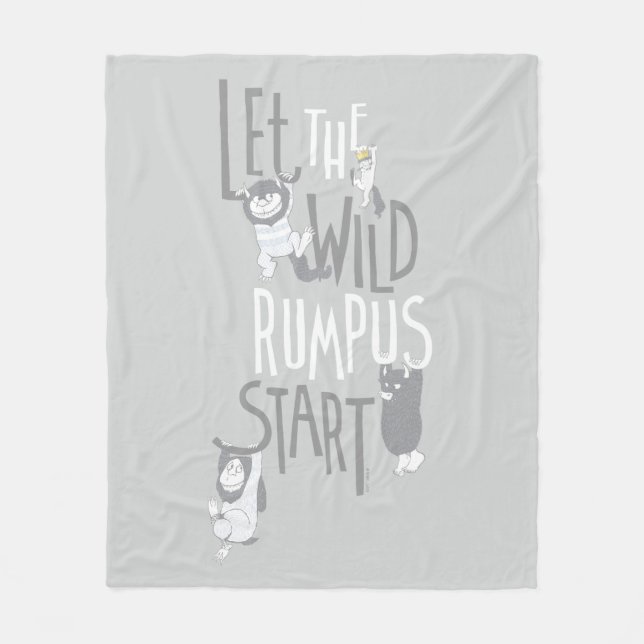 Let the Wild Rumpus Start Fleecefilt (Framsidan)