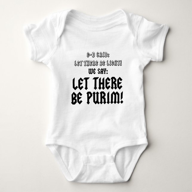let there be purim t shirt (Framsida)