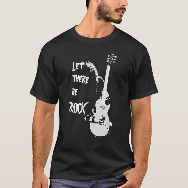 Let there be rock t shirt (Framsida)