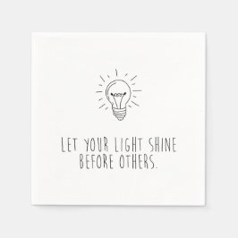 Let You Light Shine Before Others Pappersservett