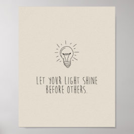 Let You Light Shine Before Others Poster