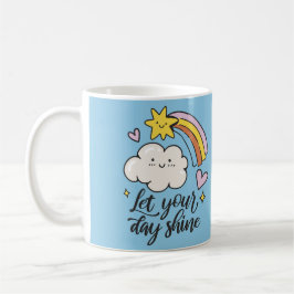 Let Your Day Shine Rainbow Mug – Cute & Uplifting Kaffemugg
