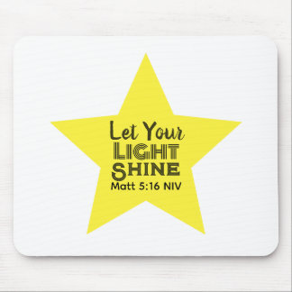 Let Your Light Shine Bible Verse Yellow Star White Musmatta