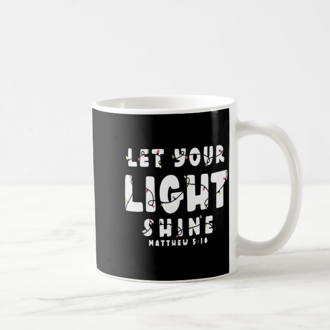 Let Your Light Shine - Christmas Light  Kaffemugg (Höger)