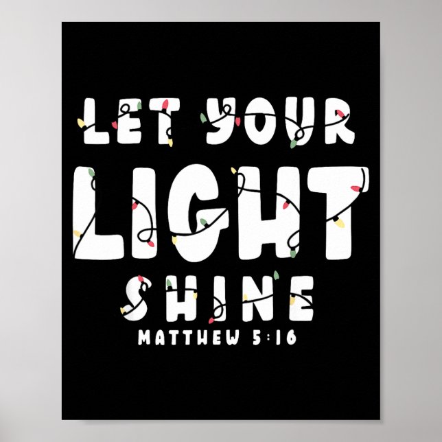 Let Your Light Shine - Christmas Light  Poster (Framsidan)