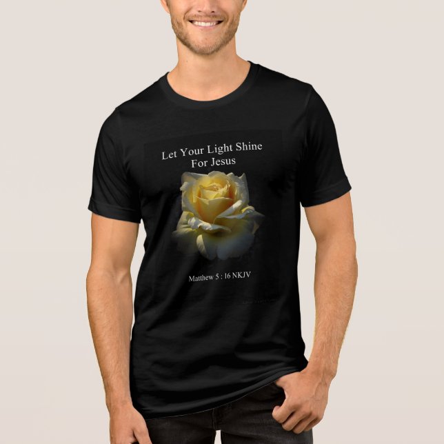 Let Your Light Shine For Jesus T-Shirt by StanVG (Framsida)
