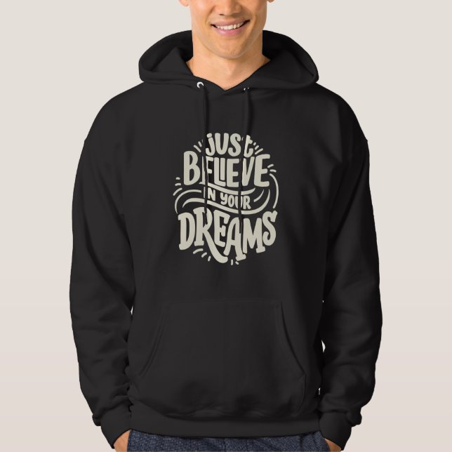 Leta efter citat om drömmar hoodie (Framsida)