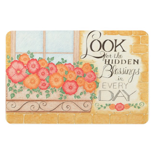 Leta efter de dolda välsignelserna  4" x 6" Magnet (Horisontell)