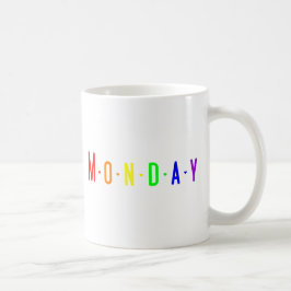 Leta efter design måndag i Rainbow Färg Kaffemugg