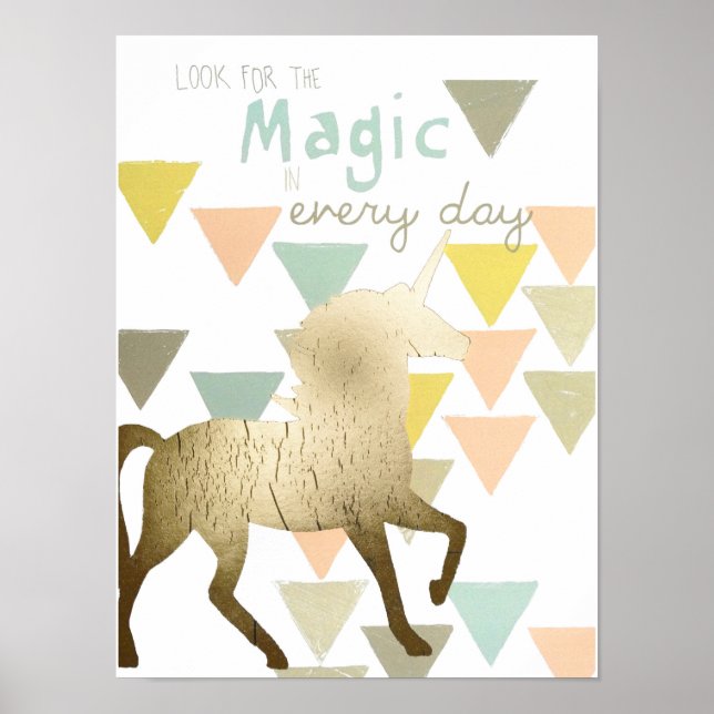 Leta efter Guld Unicorn i Magic Dagaily Poster (Framsidan)