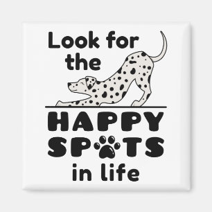 Leta efter Lycklig-spatterna i Life Dalmatien Hund Magnet