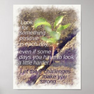 Leta efter nåt positivt varje dag. poster