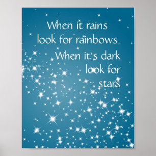 Leta efter stjärnor när Mörkens inspirationsoffert Poster