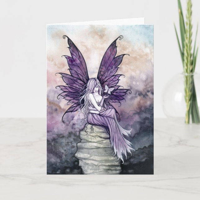 Leta Fairy and Butterfly Card Kort (Framsida)