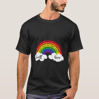 Leta inte efter din värd i People Rainbow Self-L T Shirt