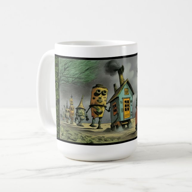 Letar efter bättre mark kaffemugg (Framsida vänster)
