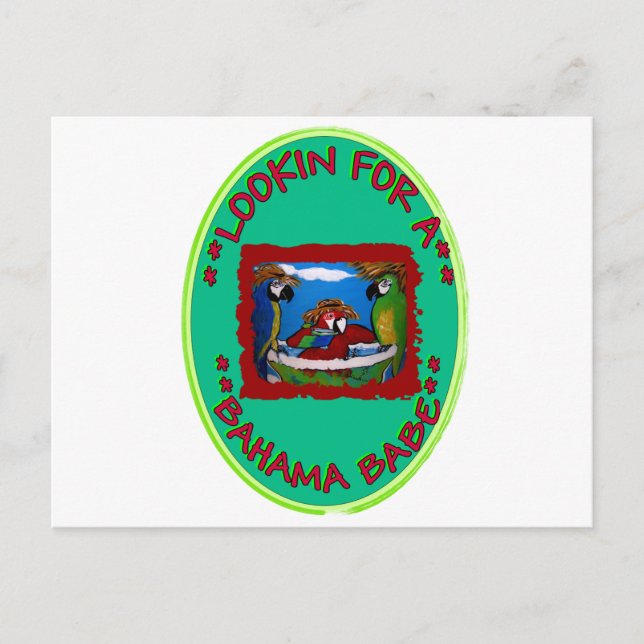 LETAR EFTER EN BAHAMA BABE VYKORT (Framsida)