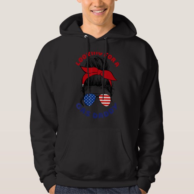 Letar Efter En Gas Daddy Bensinpriser Bensin Pump  Hoodie (Framsida)