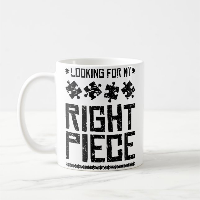 Letar efter min rätta pusselbit kaffemugg (Vänster)
