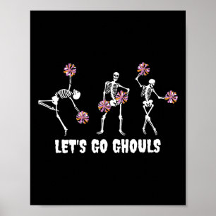 Letar Ghouls Skeleton Cheermanager Halloween Chee Poster