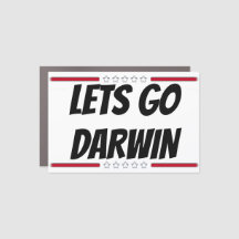 Letar upp Darwin Car Magnet