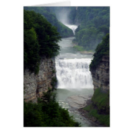 Letchworth delstatsparkövre- och mellersta hälsningskort