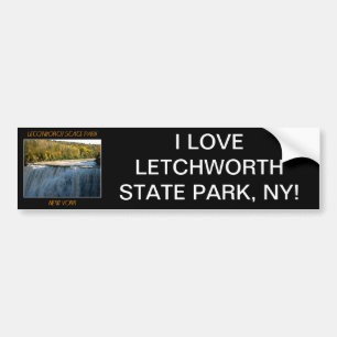 Letchworth State Park Mitten Falls Bildekal